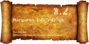 Margaret Lóránt névjegykártya
